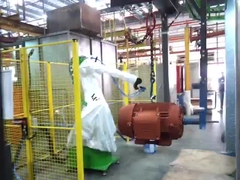 धातु भाग इंजन उद्योग पर लागू GR650 पेंटिंग रोबोट